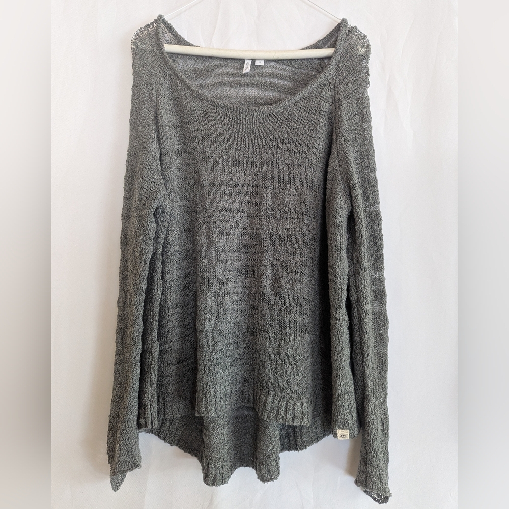 Rip Curl Summer Relaxed Sweater Medium oversized surf breathable Web Top Knit